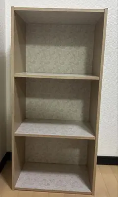中古品　カラーボックス　（ペイズリー柄）