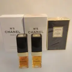 CHANEL N°5 & COCO CHANEL 香水4点 ディスプレイ用⠀
