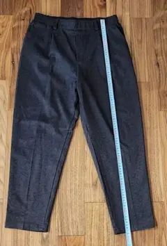 レディース ウエストゴム パンツ ダークグレー Lサイズ