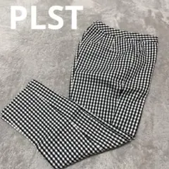 PLST ギンガムチェック柄パンツ　カジュアルパンツ