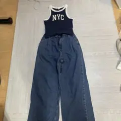 GU デニム ワイドパンツ Lサイズのサムネイル