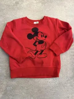 ミッキーマウス 赤 トレーナー サイズ90