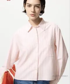 【美品】UNIQLO JW ANDERSON オックスフォードシャツ ピンク L