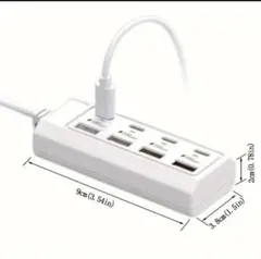 8-in-1 USBハブ　急速充電とデータ転送　マルチポートアダプター！