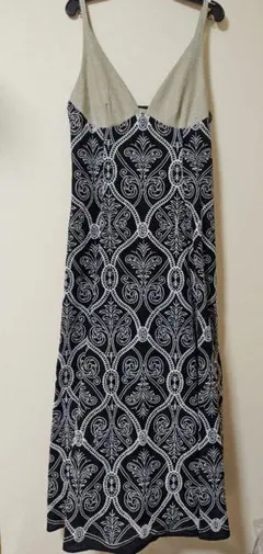 ジルスチュアート バイカラーエンブロイダリードレス