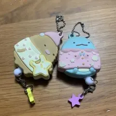 すみっコぐらし ストラップ 2点セット　キーホルダー　トカゲ　とんかつ