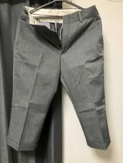 GENERAL SUPPLY グレー クロップド丈スラックス S