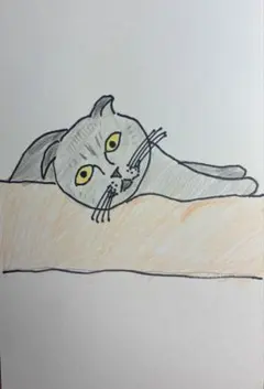 猫　イラスト2 ポストカードサイズ
