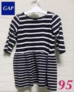 95cm GAP ワンピース　長袖　ネイビー　ギャップ babygap