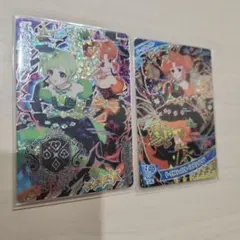 ひみつのアイプリ　ダークカルテットスターバズリウムグリーン　アイリ　星4サイン