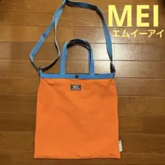 人気‼️サコッシュ　メイ　MEI オレンジトートバッグ　オレンジ✖️ブルーのサムネイル