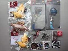 ジュラシック・ワールド フリューくじ　ぬいぐるみ・ストラップセット