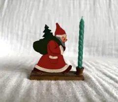 ＊ドイツ サンタクロース キャンドルホルダー エルツ ザイフェン クリスマス＊