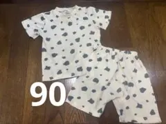 ベビー　牛柄　セットアップ　90サイズ