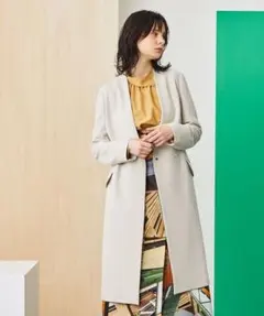 UNITEDTOKYO　コート　ベージュ　1　М　レディース　ノーカラーコート