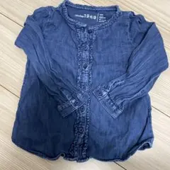 限定セール！現品限り！babyGap シャツ 100 デニム　フリル　オシャレ