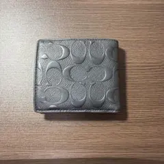 COACH 二つ折り財布 ブラック