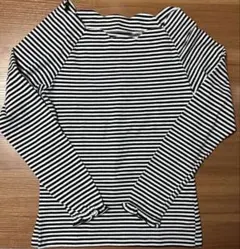 レディース 長袖 カットソー ボーダー 袖口ゴム フリーサイズ