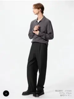 タックワイドパンツ