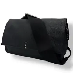 美品 ear PAPILLONNER ワイドテープ ショルダーバッグ ブラック