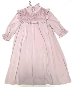美品♡ トッコ　胸レース フリル リボン ワンピース　ピンク　かわいい