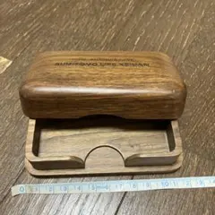 住友生命70周年記念　非売品　木製蓋付きトレイ　約内側9.5×5.5