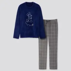 ディズニー ホリデー コレクション フリースセット　ミッキー　長袖　MEN L