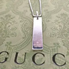 【50cm・美品】グッチ　あずきチェーンのみ　ネックレス　シルバー　幅3.6mm 美品✨ グッチ GUCCIネックレス あずきチェーン 50cm シルバー Ag