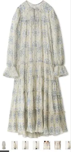 フレイアイディー×ウィリアムモリス　プリントティアードワンピース