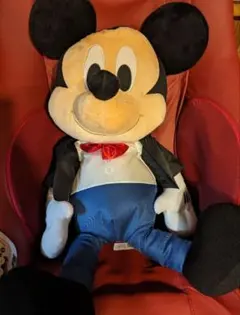 ミッキーマウス　おめかし　超超BIGぬいぐるみ 約80cm