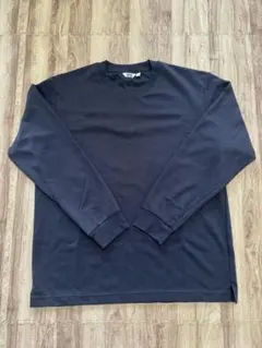 ユニクロ エアリズムコットンクルーネックTシャツ(ブラック)