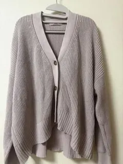 relume コットンリブニットカーディガン