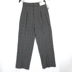 タグ付き ユニクロ タックワイドパンツ 221-451221 S レディース