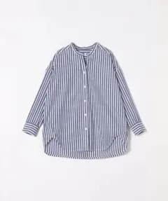 SHIPS any:〈洗濯機可能〉REPREVE バンド カラー シャツ