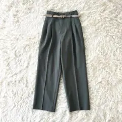 AMERI vintage スラックス ベルト オリーブ パンツ XS パンツ