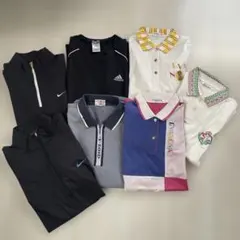 夏物まとめ売り　スポーツ、ゴルフウェア メンズ 、レディース混合　7点