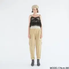 SEAROOMLYNN Tuckボリュームテーパードカーゴパンツ