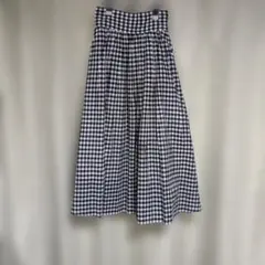 ギンガムチェック ロングスカートのサムネイル
