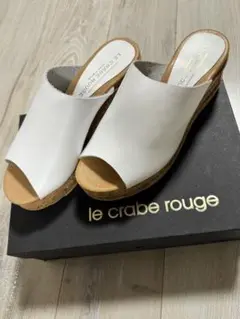 le crabe rouge ルクラベルージュ サンダル 37 未使用品 LE CRABE ROUGE - LE CRABE ROUGE ルクラベルージュ サンダル