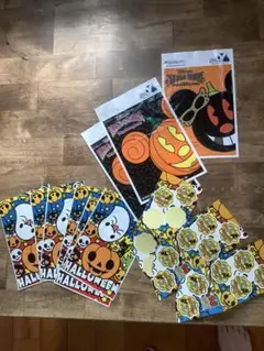 ディズニーリゾートハロウィンショップ袋3枚➕ハロウィン袋5枚、シール