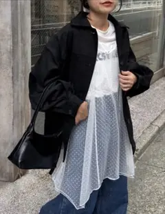 nakayo様専用 ドットチュールキャミチュニックワンピ　新品未使用