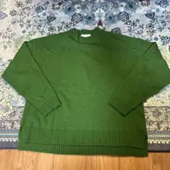 CONFIRM グリーン ニット Lサイズ