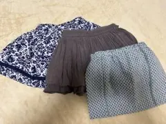 まとめ売り　インポート　キッズスカート3点セット