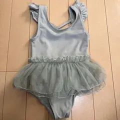 フリル付き水着 100サイズ　みどり