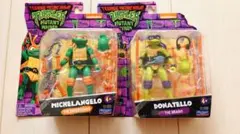TMNT ミケランジェロ & ドナテロ フィギュアセット　タートルズ