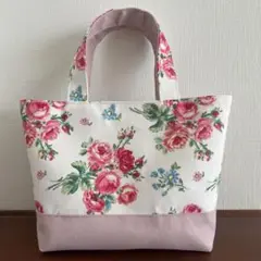 ローラアシュレイ パンチェッドロージズ　トートバッグ　ハンドメイド
