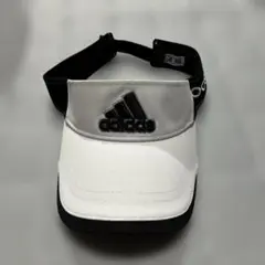adidas バイザー ホワイト ブラック