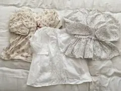 花柄長袖トップス 3点セット