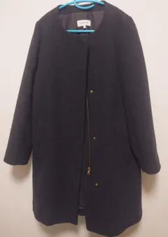 GLOBAL WORK ロングコート グレー