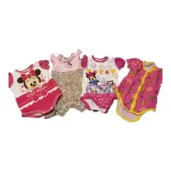 ミニーマウスロンパース4点セット　80㌢